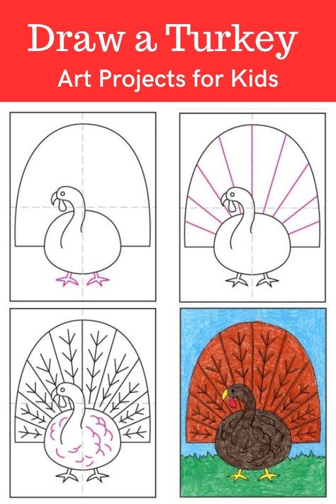 Learn how to draw a Turkey with an easy step-by-step PDF tutorial. #howtodraw #tutorial #drawing #drawingtutorial #arttutorial #artprojectsforkids #howtodrawforkids #turkeydrawing #turkey Turkey Drawing Easy Step By Step, Thanksgiving Drawings For Kids, How To Draw A Turkey Easy, Turkey Drawing For Kids, How To Draw A Turkey, Draw A Turkey Easy, Turkey Art Projects, Draw A Turkey, Cc Foundations