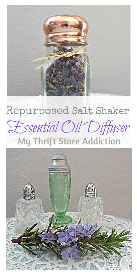 The 15 Minute Fix: Repurposed Salt Shaker Essential Oil Diffuser mythriftstoreaddiction.blogspot.com Easiest and best smelling project ever! Repurposed Salt And Pepper Shakers, Crafts Homemade, Vintage Christmas Crafts, Salt Shakers, Air Fresh, Altered Bottles, Crafty Gifts, Salt Shaker, Vintage Paper Dolls