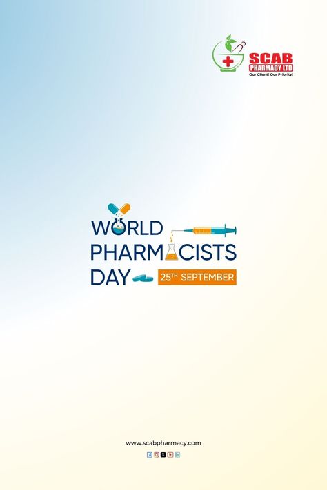 🌍 Celebrating World Pharmacists Day on September 25, 2024! 🎉 We honor pharmacists' essential roles in global healthcare and their commitment to improving health. Let’s recognize their dedication to safe medications! 💊❤️  #WorldPharmacistsDay World Pharmacist Day, Improving Health, 25 September, Pharmacist, Improve Health, Pharmacy, Health Care, Medical, Let It Be