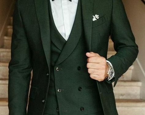 3 Piece Suit Men, Men Suit Wedding, Green Suit Men, Suit For Men Wedding, Costume Beige, Costume Vert, Wedding Suit Styles, Green Wedding Suit, Suits Men Slim