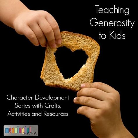 How To Be Generous, Generosity Activities For Kids, Generosity Activities, Infant Sensory Activities, Be Generous, Kids Book Club, How To Teach Kids, Bible Crafts For Kids, Childrens Bible