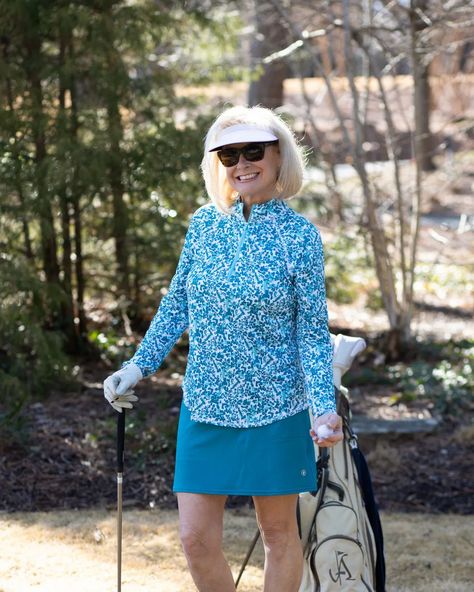 Introducing Jofit's Ocean Breeze Collection For Golf | Hello I'm 50ish #Golf apparel for women #Jofit Golf Golf Outfits For Women Over 50, Stylish Activewear, Midlife Women, Golf Attire, Best Swimsuits, Grown Women, Over 50 Womens Fashion, Summer Outfit Inspiration, Women Helping Women