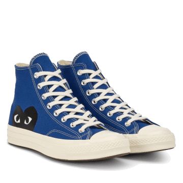 Heart Converse, Converse X Comme Des Garcons, Converse Play, Converse Comme Des Garcons, Tenis Converse, Play Converse, Garcons Converse, Comme Des Garcons Converse, Blue High Tops