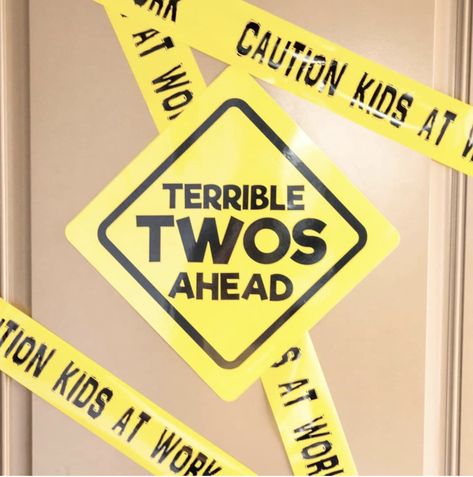 This 12 inch Large sign will bring that extra pop to your construction birthday party decor! Available on Amazon or Ebay: search Jayd Products #terribletwos #cautionsigns #constructionparty #constructiondecorations #constructionbirthday #2yearoldparty #constructiontheme #terribletwosparty #boyparty #boypartyideas #trafficsigns #constructionsigns #bobthebuilder #homedepot #blippibirthday #blippiparty #kidspartydecor #kidspartyideas Terrible Twos Birthday Party, Caution Signs, Construction Party Decorations, Construction Theme Birthday Party, 2nd Birthday Party For Boys, Construction Birthday Party, 2nd Birthday Boys, Boy Birthday Party Themes, Toddler Birthday Party