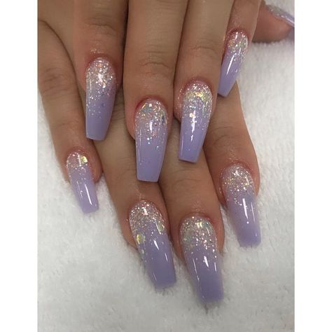 Pedi Designs, Gold Chrome Nails, Purple Ombre Nails, Hoco Nails, Purple Nail Art, Purple Acrylic Nails, Manicure Nail Designs, Pink Ombre Nails, Ombre Nails Glitter