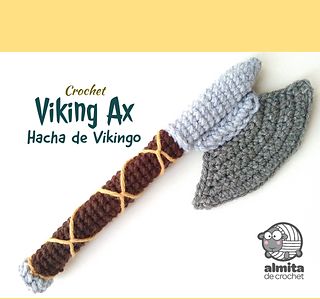 Ravelry: Almita de Crochet's Ravelry Store - patterns Grandma Lifestyle, Dnd Crochet, Viking Crochet, Geeky Crochet Patterns, Weird Crochet, Crochet Viking, Viking Crafts, Crochet Costumes, Beginner Crochet Tutorial