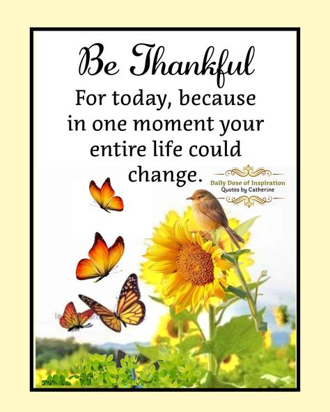 Life is a beautiful journey and each day is a precious gift. Be thankful for today, because your whole life could change at any moment. Cherish every moment, spread kindness, and live with gratitude. 💛✨



.


#ThankfulThursday #Gratitude #LiveInTheMoment #EmbraceChange #LifeIsBeautiful
#DailyDoseOfInspiration #QuotesByCatherine #BOOMchallenge Thank You God Quotes, Quotes Gratitude, Night Blessings, Thankful Thursday, Krishna Book, Bible Quotes Images, Cherish Every Moment, Good Night Blessings, Precious Gift