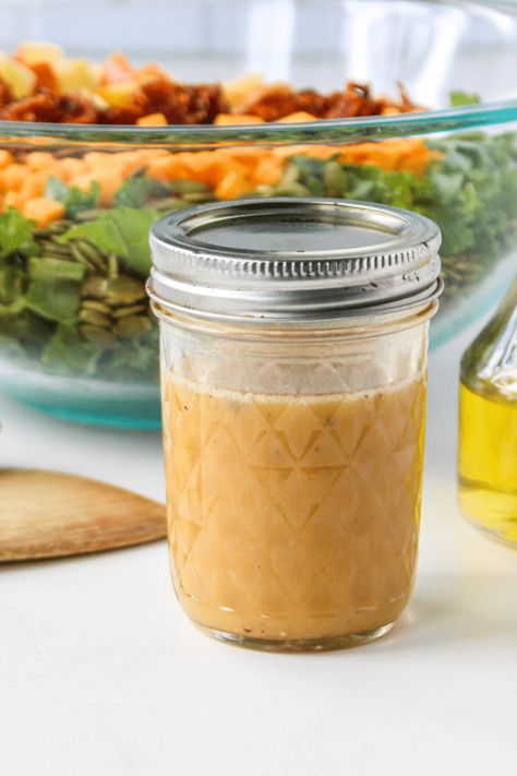 Maple Dijon Dressing Maple Dijon Vinaigrette Dressing, Tangy Salad Dressing, Dijon Vinaigrette Dressing, Maple Dijon Dressing, Gluten Free Bbq, Dijon Dressing, Dijon Vinaigrette, Flavored Salts, Salad Dressing Recipes Homemade