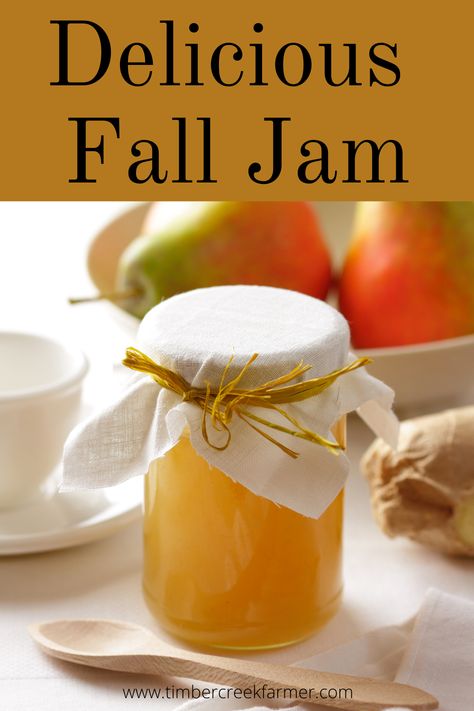 Quick and easy pear-apple jam recipe for canning. Simple ingredients create this delicious fall flavored fruit spread for toast and other bread items. #canning #applejam #pearjam #fallrecipe Apple Pear Jam Canning, Jam Recipes For Canning Fall, Apple Pear Jam Recipe, Apple And Pear Jam, Apple Pear Jam, Canning Pear Jam, Fall Jam Recipes, Pear Jelly Recipe Canning, Fall Jams And Jellies