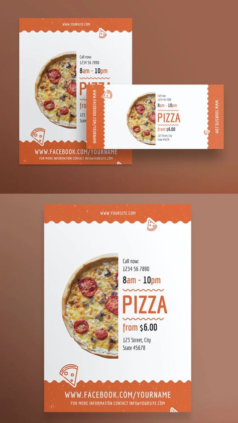 Pizza Flyer Design Ideas, Pizza Poster Design Ideas, Pizza Flyer Design, Pizza Poster Design, Fall Pizza, Pizza Sale, Pizza Flyer, Pizza Poster, Cafe Menu Design