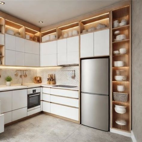 12 Small L-Shaped Kitchens That Will Transform Your Space!🏡 Looking to maximize your kitchen's potential? Check out these stunning L-shaped kitchen designs that not only save space but also enhance the overall aesthetic of your home. ✨ Why Choose an L-Shaped Kitchen? - Efficient Layout: Perfect for small spaces, allowing for seamless workflow. - Versatile Design: Fits various styles, from modern to traditional. - Enhanced Storage: Utilizes corners effectively for cabinets and shelves. Swi... Small L Shaped Kitchen, L Shaped Kitchen Interior, L Shape Kitchen Layout, Small L Shaped Kitchens, L Shaped Modular Kitchen, L Shaped Kitchen Designs, Cabinets And Shelves, Shaped Kitchen, L Shaped Kitchen