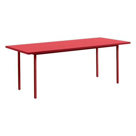 Shop the look at Finnish Design Shop Hay Table, Muller Van Severen, Garden Coffee Table, Geometric Table, Dining Room Makeover, Red Table, Davao, Conference Table, Colorful Table