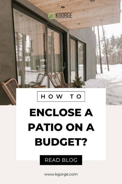 There are 4 enclosed patio ideas we’ve selected for you according to different needs. Time to turn your patio into a more cozy and private one to spend more time in it! #patio #patiolife #patioideas #patioideas #patiodecor #homedecorating How To Inclose Patio, Enclosing Deck Ideas, How To Enclose A Porch, Patio Windows Ideas, Enclosed Patio Ideas On A Budget, Enclosed Patio Decorating Ideas, Closed In Patio Ideas, Patio Enclosure Ideas On A Budget, Diy Enclosed Patio