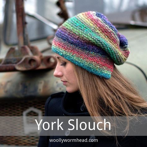 Knit Stocking Hats Free Pattern, Knit Decorations, Slouch Hat Pattern Free, Slouch Hat Knit Pattern, Knit Slouchy Hat Pattern, Slouchy Beanie Knit Pattern, Knitted Slouch Hat, Slouch Hat Pattern, Crochet Hat Patterns