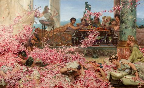 classic art Lawrence Alma-Tadema Ancient Rome #rose #5K #wallpaper #hdwallpaper #desktop The Roses Of Heliogabalus, Roses Of Heliogabalus, Lawrence Alma Tadema, Victorian Paintings, Camille Pissarro, Have Inspiration, Paul Cezanne, Hur Man Målar, Paul Klee