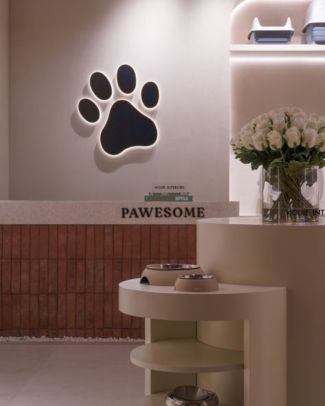 a luxury feel for PAWESOME located in the Emaar Dubai South Mall. A high end pet shop that caters to all your fur child needs. Our most recent projects features playful curves and high end materials. 🐶🤍 Reach out to our design team to realize the commercial project of your dreams. ✨ 📸: @mia_interior_ph Pet Shop Interior Design, Pet Shop Interior, Emaar Dubai, Shop Interior, Pet Shop, Instagram A, Dreaming Of You, Dubai, Pet