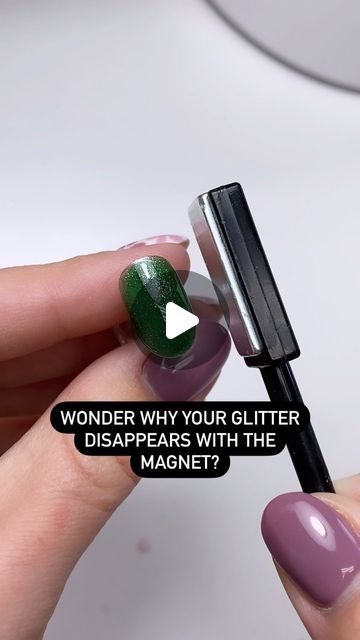 Sofía Wood | Nail Artist & Instructor on Instagram: "Does your glitter disappear when you do cateye?⬇️ . CATEYE PART 1: ANGLES ✨ . The first time I tried cateye I thought my magnet was broken. 😂 It wasn’t until I watched some videos & played around with the angles that I understood what was going on! Some things to keep in mind: . 1. If you face the magnet TOWARD or PERPENDICULAR to the nail, it will push the glitter DOWN. . 2. If you make the magnet FLAT or PARALLEL with the nail using the SIDE and slightly rotate up at 45 degrees, you will push the glitter UP. . 3. It IS possible to rotate too much or not enough. Play around with the angles and see what works for you. 🥰 . Like & drop any questions or tutorial requests you have in the comments!♥️" Turkey Nails, Wood Nails, Nail It, Magnetic Nails, Things To Keep In Mind, Halloween Nail Art, Not Enough, Nail Artist, Keep In Mind