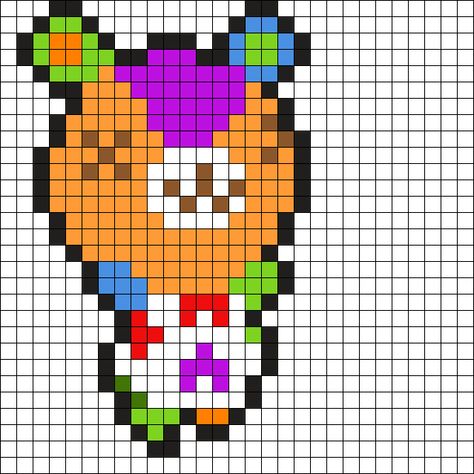 Fuse Beads Patterns Templates, Pixel Art Grid Animal Crossing, Pixel Art Pattern Animal Crossing, Perler Bead Patterns Animal Crossing, Animal Crossing Perler Bead Patterns, Animal Crossing Alpha Pattern, Animal Crossing Kandi Pattern, Animal Crossing Perler Beads, Animal Crossing Fuse Beads