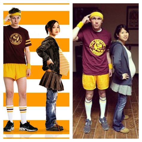 Halloween Costume. Juno and Bleeker. Juno Couples Costume, Juno Halloween Costume Couple, Juno And Bleeker Costume, Juno Couple Costume, Juno And Bleeker, Juno Halloween Costume, Juno Outfit, Juno Costume, Overwatch Halloween