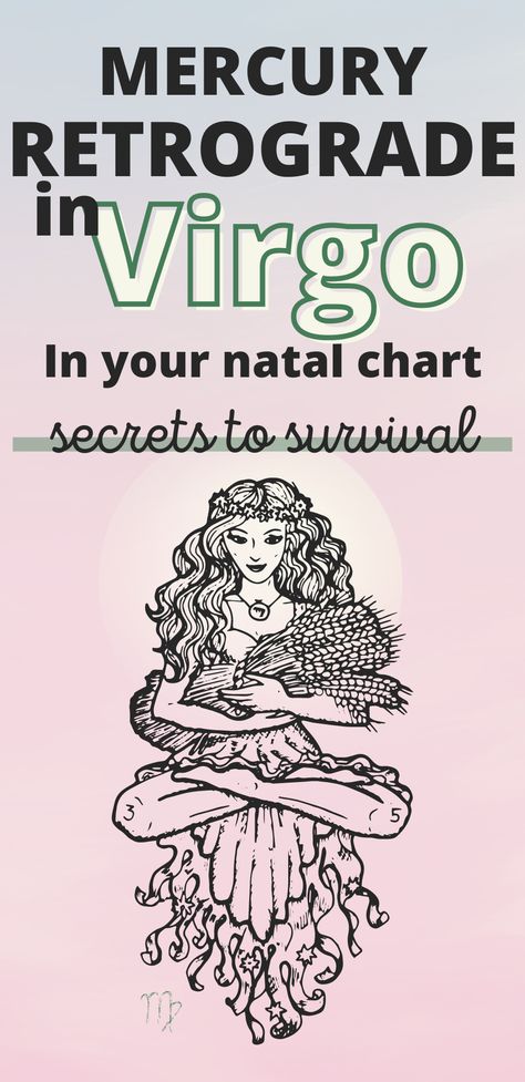 Mercury Retrograde In Virgo In Your Natal Chart (How It Impacts You Through Your Life) - Eclectic Witchcraft Mercury Retrograde In Virgo, Mercury In Retrograde, Moon Sign Astrology, Analytical Thinking, Eclectic Witchcraft, Grimoire Book, Childhood Development, Free Play, Mercury Retrograde