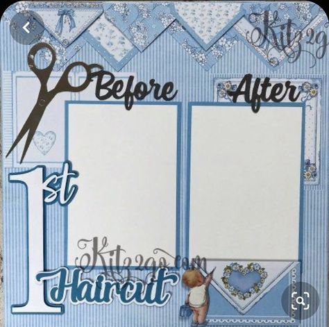 Scrapbook Baby Book Ideas, Baby Journal Book, Baby Boy Scrapbook Layouts, Pregnancy Scrapbook, Baby Book Pages, Rakhi Cards, Boy Scrapbook Layouts, Baby Record Book, Baby Scrapbook Album