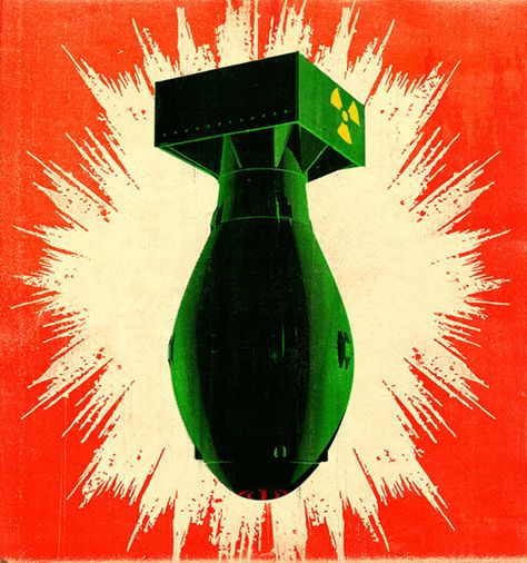 atom bomb Nuclear Art, Arte Pulp, Nuclear Apocalypse, Propaganda Art, E Mc2, Atomic Age, Post Apocalypse, Propaganda Posters, Mad Max