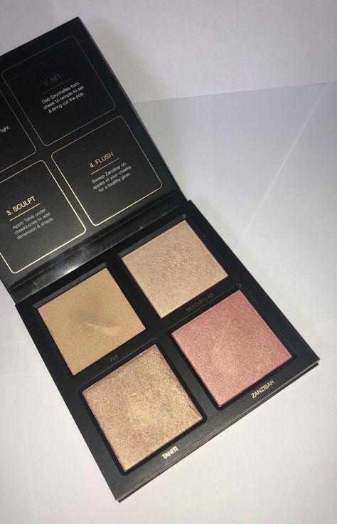 Huda Beauty 3D Highlighter Palette Huda Beauty Powder Cupcake, Huda Beauty Loose Powder, Huda Icy Nude Palette, Huda Beauty Highlighter Palette, Insight Cosmetics Highlighter, Highlighter Palette, Huda Beauty, Tahiti, Highlighter