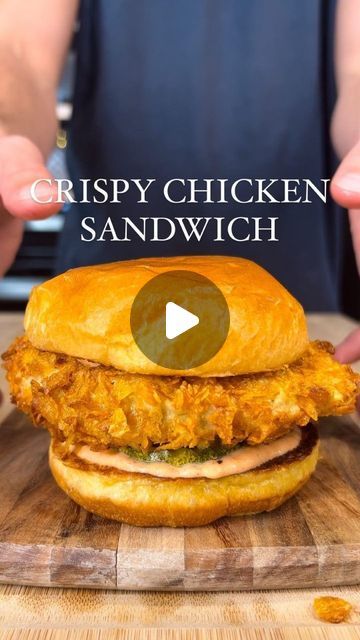 Daily Recipes on Instagram: "Macro Friendly Crispy Chicken Sandwich  by @stealth_health_life  Per sandwich (makes 2) 440 Calories 50g Protein* 43g Carbs 6g Fat Weight: ~12 ounces  Chick-fil-A Version: 440 calories 29g Protein 41g Carbs 17g Fat Weight: ~6.5 ounces  In other words - my version is DOUBLE the size, almost double the protein, 1/3 the fat content, for the same calories as the chick fil a sandwich. And in my opinion - it tastes much better too  And if you enjoy this recipe - I have a digital cookbook in my bio with 100+ indulgent, macro-friendly recipes just like this one!  Ingredients:  One ~12oz chicken breast, halved  Salt + garlic powder  **Dipping stations** Station 1: Flour + salt/garlic/pepper Station 2: Egg whites + hot sauce Station 3: Crushed corn flakes  NOTE: I don’t Stealth Health, 50g Protein, Chick Fil A Sandwich, Crispy Chicken Sandwich, Crispy Chicken Sandwiches, Digital Cookbook, Macro Friendly Recipes, Daily Recipes, Healthy Lifestyle Food