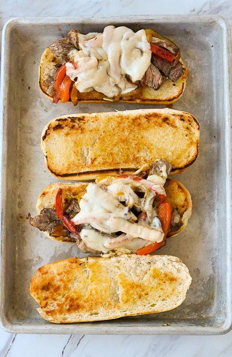 Create your own delicious cheese steak sandwich when you aren't close enough to Philadelphia to get a real Philly Cheese Steak! Slow Cooker Philly Cheese Steak, Philly Cheese Steak Sandwich Recipe, Chicken Philly Cheesesteak, Philly Cheese Steak Sandwich, Steak Sandwich Recipes, Chicken Philly, Fried Steak Recipes, Easy Sandwich, Philly Cheese Steak Recipe