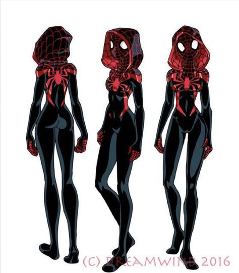 Female Spiderman, Spider Sonas, Spider Suits, Spider Oc, Spiderman Oc, Spider Man Oc, Spiderman Girl, Spiderman Characters, Spiderman Outfit