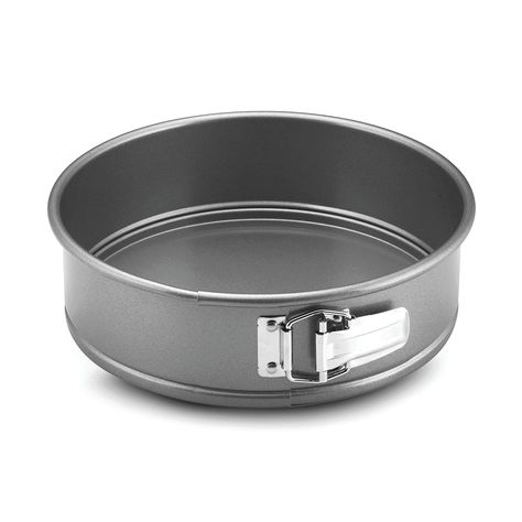 Anolon Advanced Nonstick Bakeware 9-Inch Springform Pan, Gray *** Click image to review more details. (This is an affiliate link) Bakeware Storage, Flat Cakes, Cheesecake Pan, Springform Pan Cake, Chocolate Torte, Ice Cream Pies, Springform Pan, Bakeware Set, Easy Baking