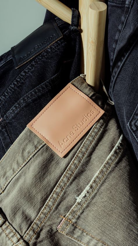 Shop the Spring/Summer '22 collection from Acne Studios today: https://feature.com/collections/acne-studios Acne Denim, Cos Jeans, Denim Label, Studio Cards, Acne Studios Jeans, Acne Studio, Leather Tag, Summer 22, Denim Patches