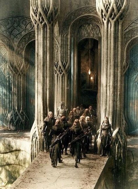 Thranduil's Kingdom, Mirkwood Legolas And Tauriel, Mirkwood Elves, Woodland Elf, John Howe, The Hobbit Movies, Into The West, Desolation Of Smaug, Theme Nature, Tauriel