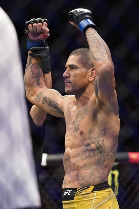 Download Alex Pereira Raising His Fists Triumphantly Wallpaper | Wallpapers.com Alex Pereira Tattoo, Alex Pereira Wallpaper Ufc, Alex Pereira Wallpaper, Alex Pereira, Boxer Aesthetic, Plain Black Background, Peaky Blinders Characters, Ufc Fighters, Combat Sports