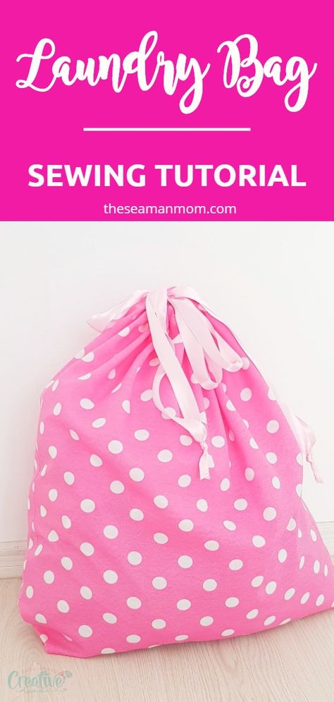 Laundry Bags Diy, Bag Sewing Tutorial, Fit Scrubs, Diy Laundry, Medical Staff, Bag Sewing, Easy Sewing Patterns, Bag Patterns To Sew, How To Make Clothes