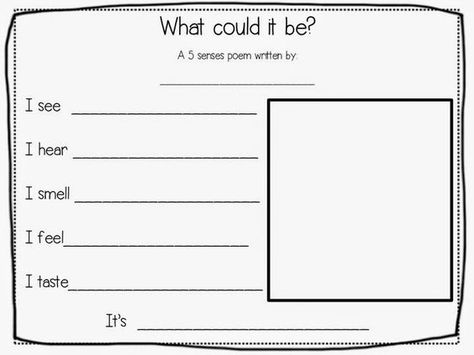 First Grade Fanatics: What Could it be? Five Senses Poem Poetry For Kindergarten, First Grade Poems, Kindergarten Poetry, Poetry Lesson, Poetry Activities, Virtual Teaching, Poetry Unit, 2nd Grade Writing, 1st Grade Science