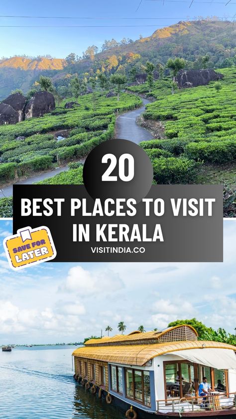 Best Tourist Places to Visit in Kerala | Kerala Tourism Kerala Tourism Places To Visit, Places To Visit In Kerala, Kerala Places, Kerala Travel, College Tour, 3 Days Trip, Visit Places, Kerala Tourism, Visit India