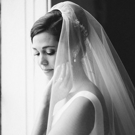 High Bun Wedding, Bridal Updo With Veil, Low Bun Wedding Hair, Wedding Bun, High Bun Hairstyles, Drop Veil, Bridal Bun, The Bun, Blusher Veil