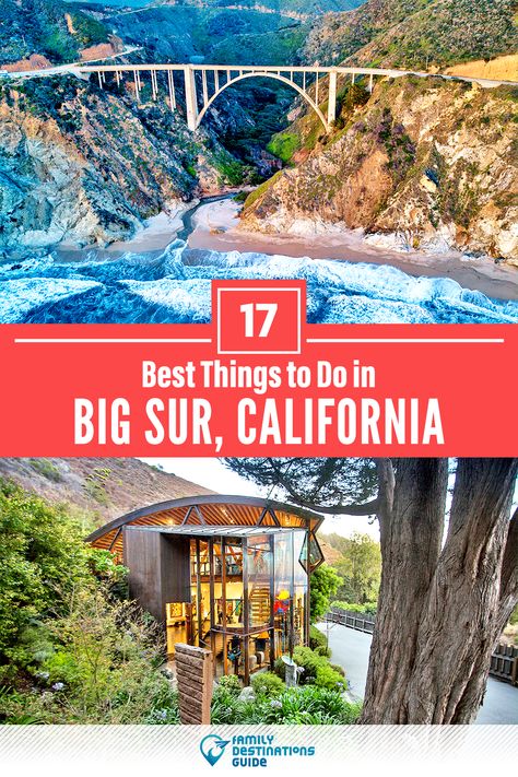 Want to see the most incredible things to do in Big Sur, CA? We’re FamilyDestinationsGuide, and we’re here to help: From unique activities to the coolest spots to check out, discover the BEST things to do in Big Sur, California - so you get memories that last a lifetime! #bigsur #bigsurthingstodo #bigsuractivities #bigsurplacestogo Things To Do In Big Sur, Bixby Creek Bridge, California Getaways, Pfeiffer Beach, Bixby Bridge, Los Padres National Forest, Creek Bridge, Mcway Falls, Beautiful California