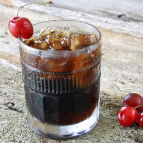 Black Cherry and Cola | The Cocktail Porject Black Cherry Rum, Cola Syrup, Cola Recipe, Kitchen Bouquet, Apple Bourbon, Cherry Vodka, Rum Recipes, Homemade Soda, Soda Recipe