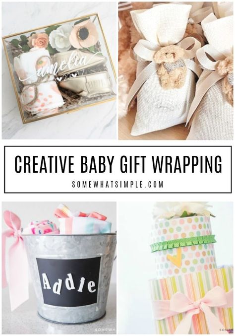 These creative baby shower gift wrapping ideas will be the talk of the party! 10 adorable ideas are simple, cute, and easy to create! #giftideas #giftwrapping #giftwrap #babyshowergifts #babyshowergiftwrappingidea Cute Ways To Wrap Baby Shower Gifts, Wrapping Baby Shower Gifts, Baby Gift Wrapping Ideas, Baby Shower Wrapping Ideas, Baby Shower Gift Wrapping Ideas, Creative Baby Shower Gift, Wrap Baby Shower Gift, Baby Shower Gift Wrapping, Creative Baby Gifts