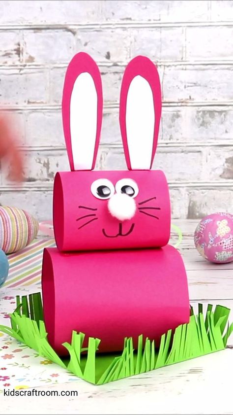 Easter Crafts Preschool, Bunny Craft, Easter Arts And Crafts, Rabbit Crafts, Fun Easter Crafts, Grassy Field, Easy Easter Crafts, Easter Bunny Crafts, Spring Crafts For Kids