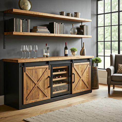 Looking for a cabinet that’s a statement piece? How about a drinks cabinet with wine rack, or even better an integrated drinks fridge? It’s all possible. All made to measure, to your specifications and even better, 12 months interest free! Drop us a message to discuss. #industrialfurniture #industrialdesign #industrialstyle #industrialinterior #industrialhome #industrial #industrialdecor #rusticurbanfurniture #furniture #industrialchic #industrialliving #industrialtable #industrialdesk #indu... Drinks Cabinet With Fridge, Wine Cabinet Ideas, Wine Fridge Cabinet Free Standing, Drinks Cabinet With Wine Fridge, Rustic Drinks Cabinet, Liquor Cabinet Industrial, Small Industrial Wine Cabinet, Drinks Fridge, Small Bars For Home