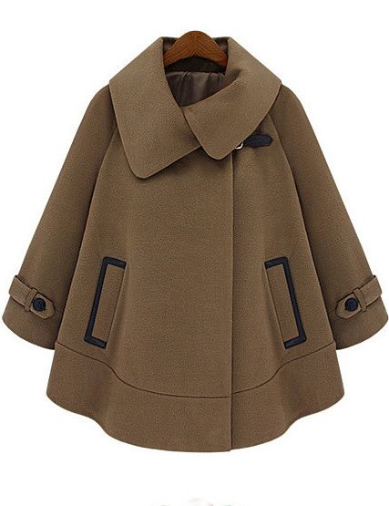 Dolman Coat, Brown Winter Coat, Wool Cape Coat, Best Winter Coats, Poncho Coat, Lapel Coat, Cape Style, Bohol, Cape Coat