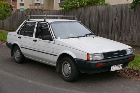 1985 Toyota Corolla (AE80) Sedan Toyota Corolla E80, Goofy Car, Corolla Wagon, Auto Toyota, Corolla Dx, Toyota Sprinter, Toyota Cressida, Dream Vehicles, Good Ole Days