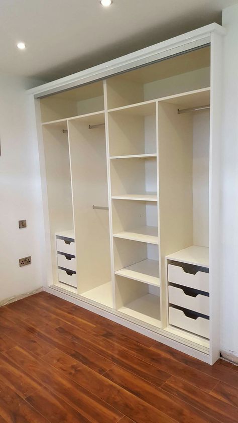 Wardrobe layout Inside Wardrobe Storage Ideas, Wardrobe Layout, Wardrobe Organisation, Classy Bedroom, Closet Layout, Closet Remodel, Bedroom Closet Design, غرفة ملابس, Closet Makeover