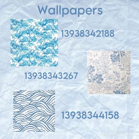 Coastal Wallpapers Bloxburg, Bloxburg Beach House Wallpaper Codes, Bloxburg Costal Wallpaper Decal Codes, Bloxburg Blue Wallpaper Decal Codes, Coastal House Plans Bloxburg, Costal Bloxburg Wallpaper Codes, Coastal Bloxburg Wallpaper Codes, Costal Wallpapers Bloxburg, Coastal Grandmother Bloxburg Decals