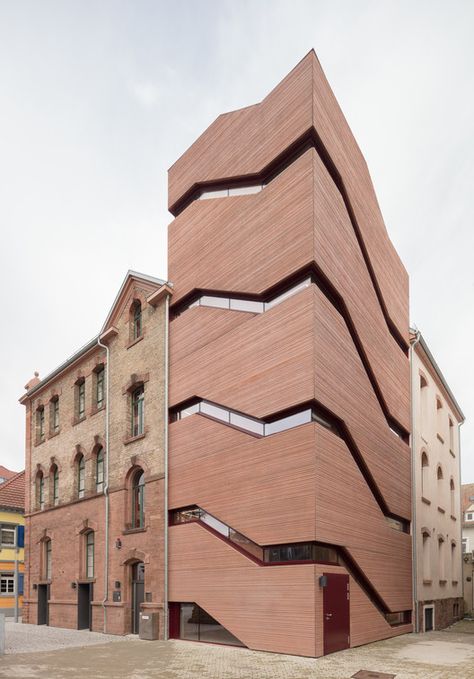 Museum Tonofenfabrik Lahr / Heneghan Peng Architects | Netfloor USA Plan Concept Architecture, Contemporary Cafe, Villa Architecture, Architecture Art Nouveau, Architecture Cool, House Contemporary, Concrete Stairs, Architecture Concept Diagram, City Museum