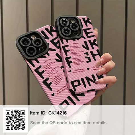 Leather Phone Cover, Fitted Party Dress, Pink Phone Case, Trendy Iphone Cases, Pink Fish, Pink Phone, Pink Letter, Pink Phone Cases, Diy Phone Case