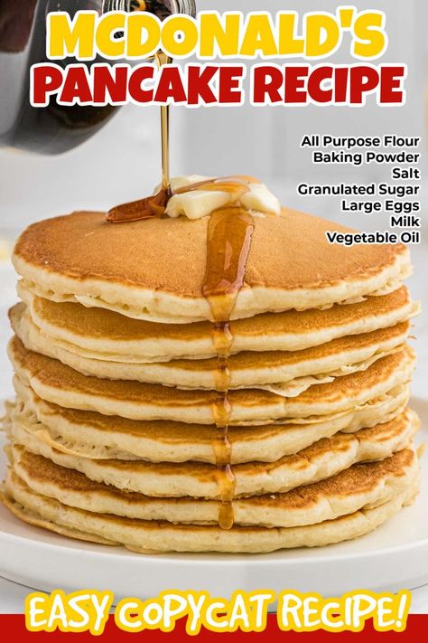 I Hop Pancakes Copycat, Copycat Mcdonalds Pancakes, Ihop Copycat Pancakes, Mcdonald’s Hotcakes Recipe, Copycat Mcdonald’s Pancake, Mcdonald Pancake Recipe, Easy Pancake Recipe Easy Pancake Recipe 3 Ingredients, Mcdonald’s Pancakes, Mcdonald’s Pancakes Recipe